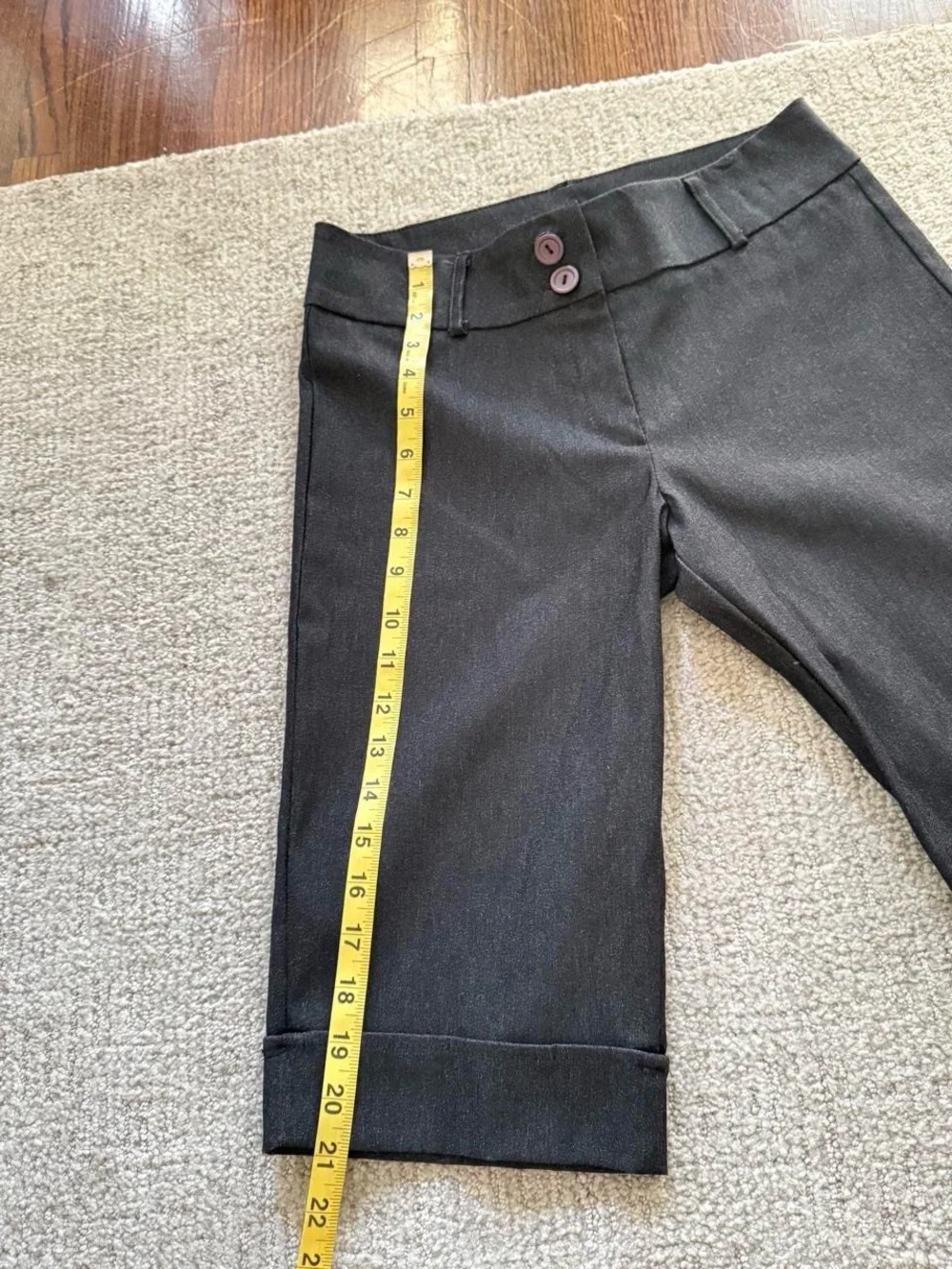 🖤 Vintage Deadstock Charcoal Bermuda Shorts
